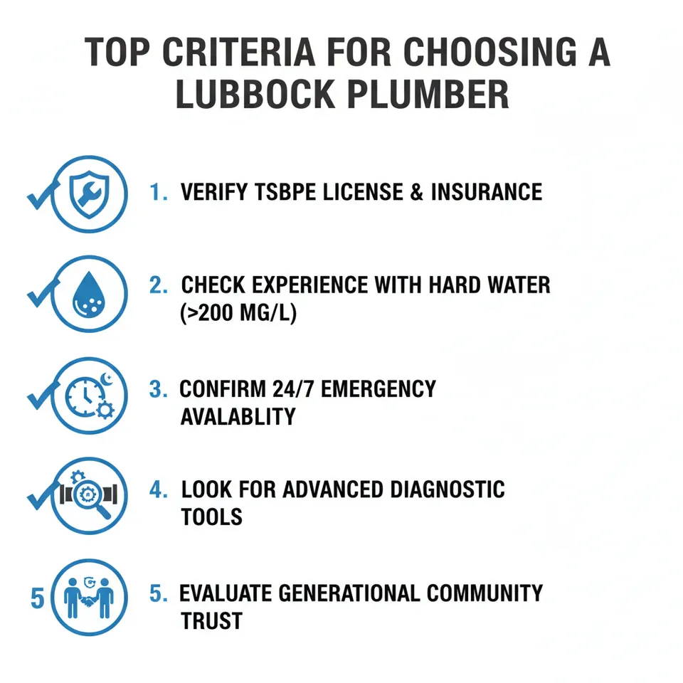 Top Criteria for Choosing a Lubbock Plumber