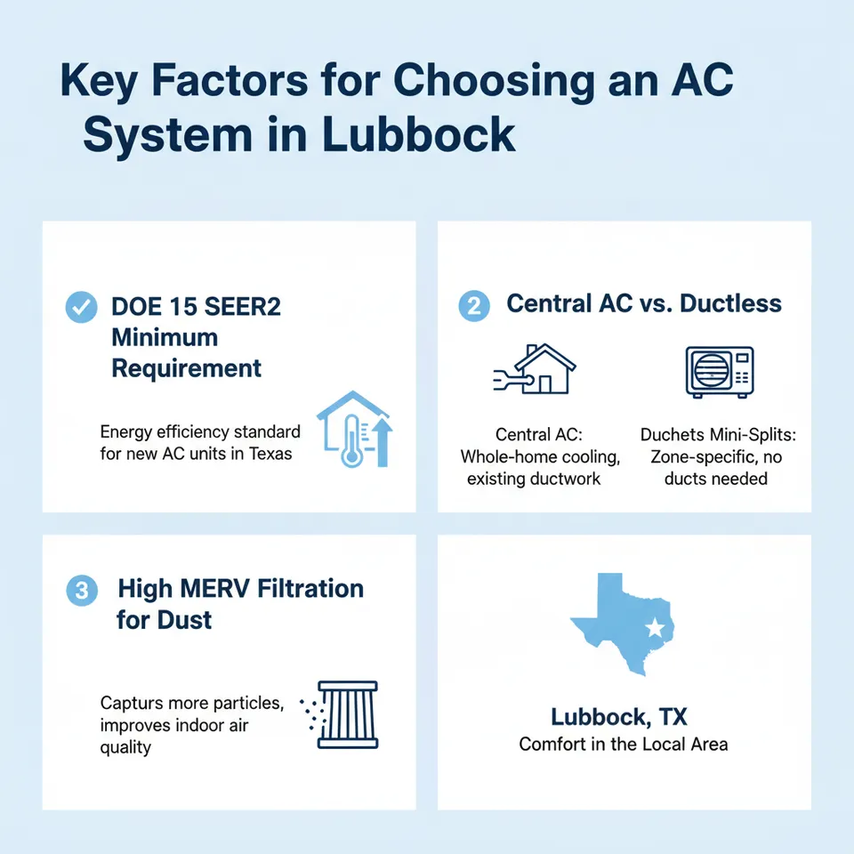 Key Factors for Choosing an AC System in Lubbock